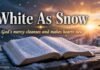 Snow symbolism in the Bible showing purity and divine cleansing
