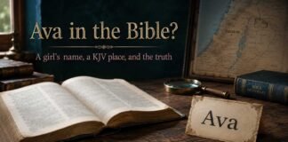 Is the name Ava in the Bible KJV name study