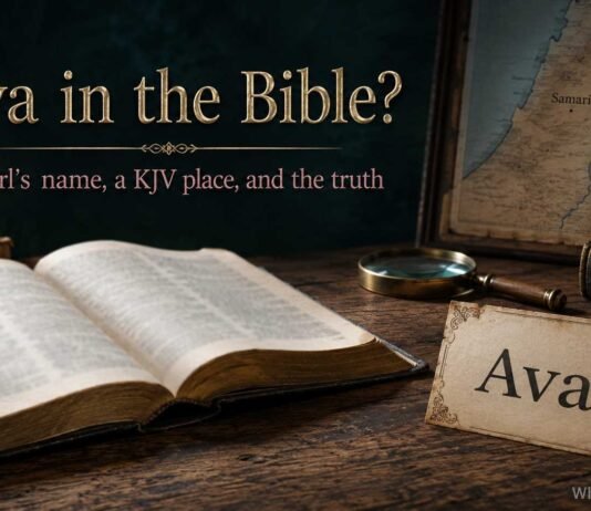 Is The Name Ava In The Bible? Meaning, Origin, and KJV Answer Is the name Ava in the Bible KJV name study