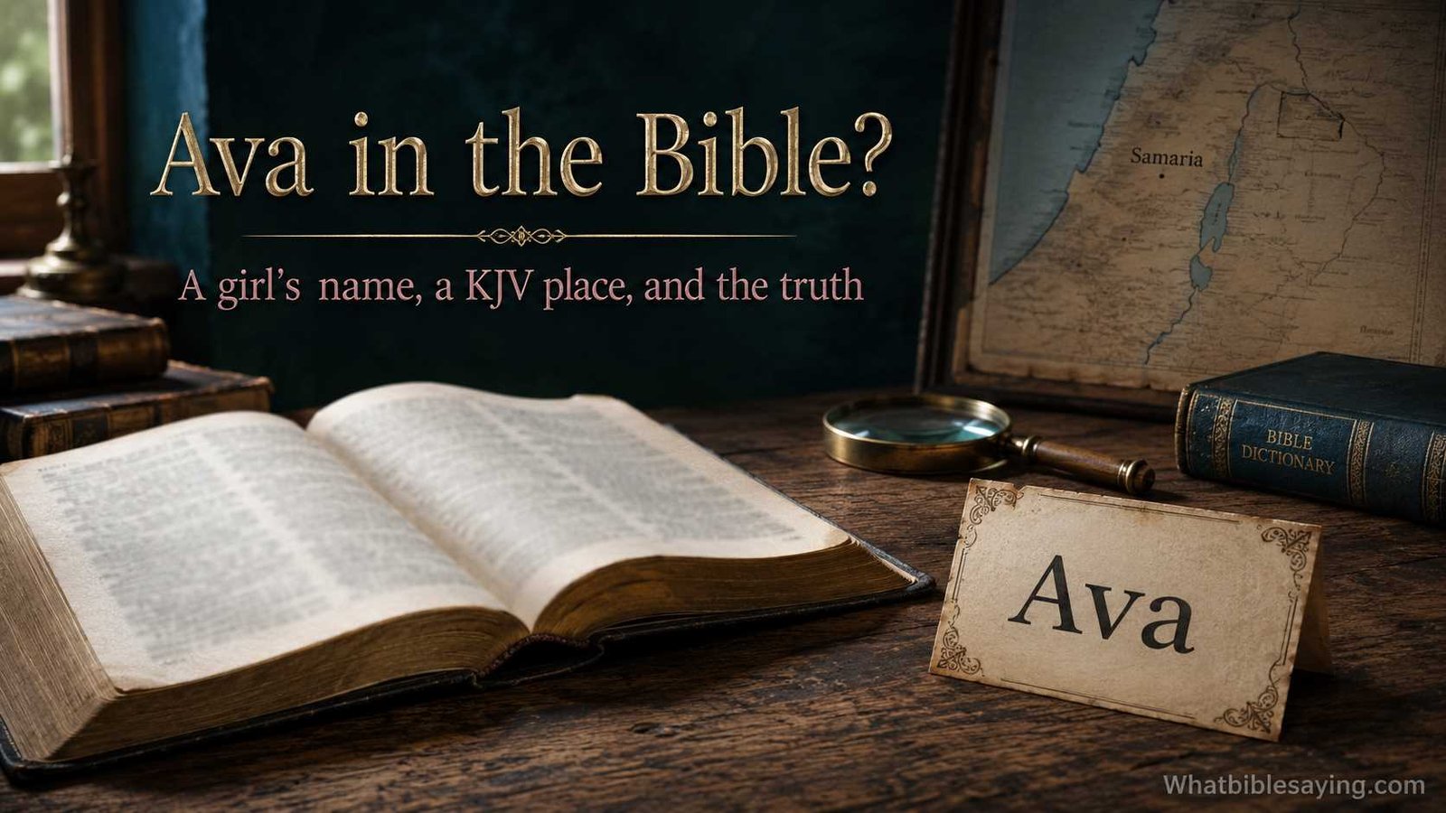 Is the name Ava in the Bible KJV name study