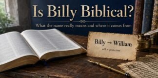 Is the name Billy in the Bible name study