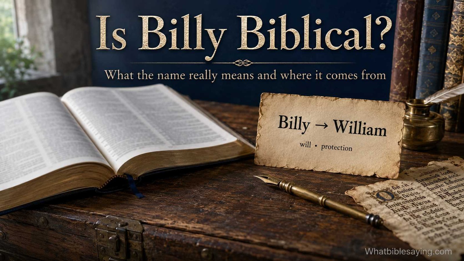 Is the name Billy in the Bible name study