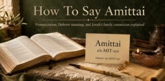 How to pronounce Amittai in the Bible name guide