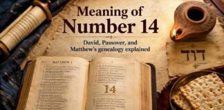 What Does 14 Mean in the Bible with David and Passover symbols
