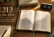 What Does 1212 Mean in the Bible? A Clear Biblical Answer What Does 1212 Mean in the Bible with open Scripture and clock