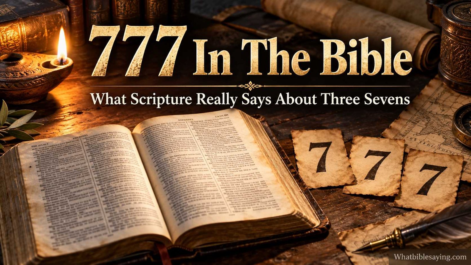 What 777 means in the Bible and Scripture Image Description: