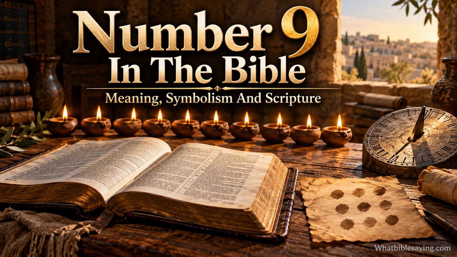 What does the number 9 mean according to the Bible