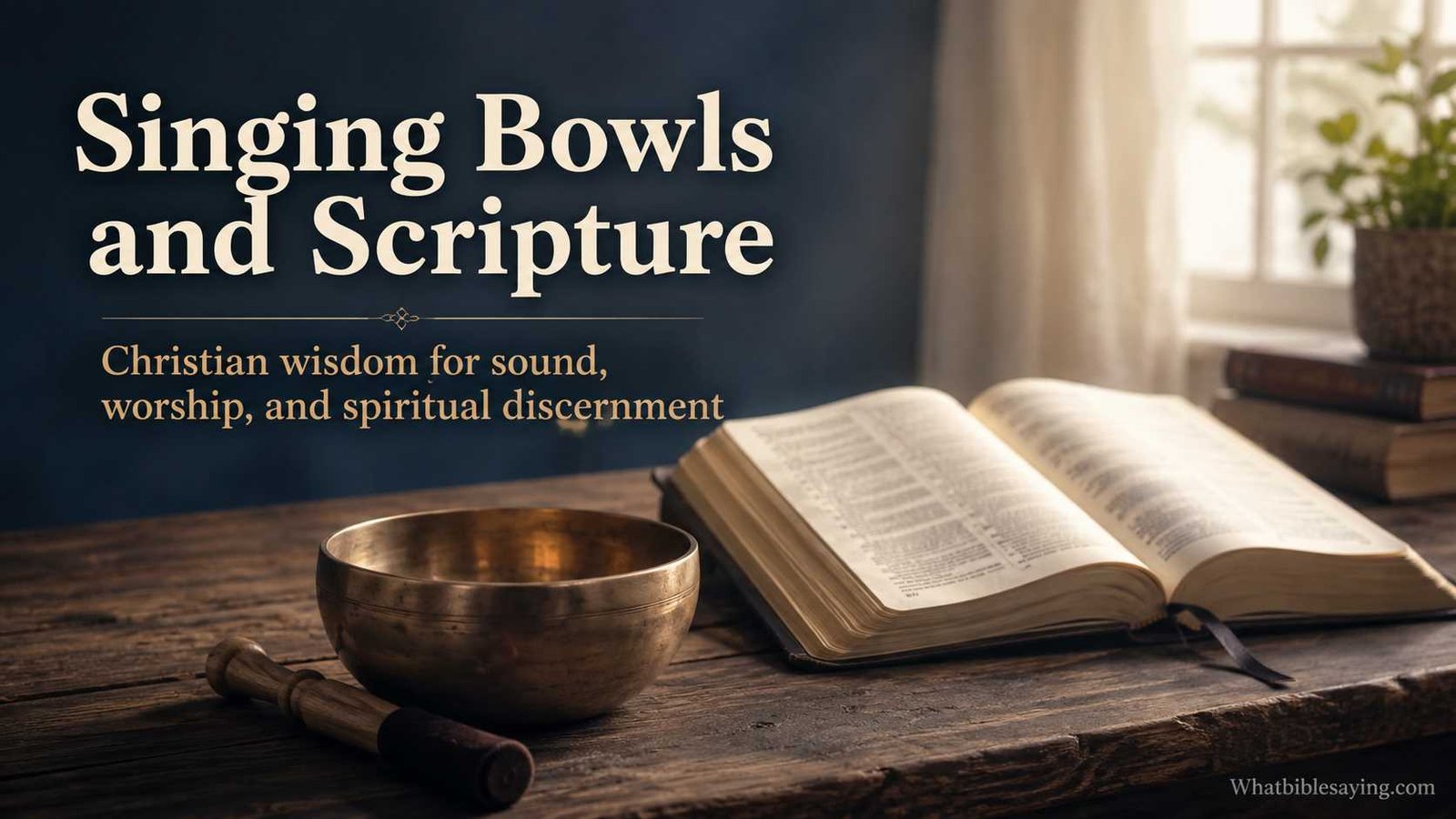 Bible insights on singing bowls and Christian spiritual use